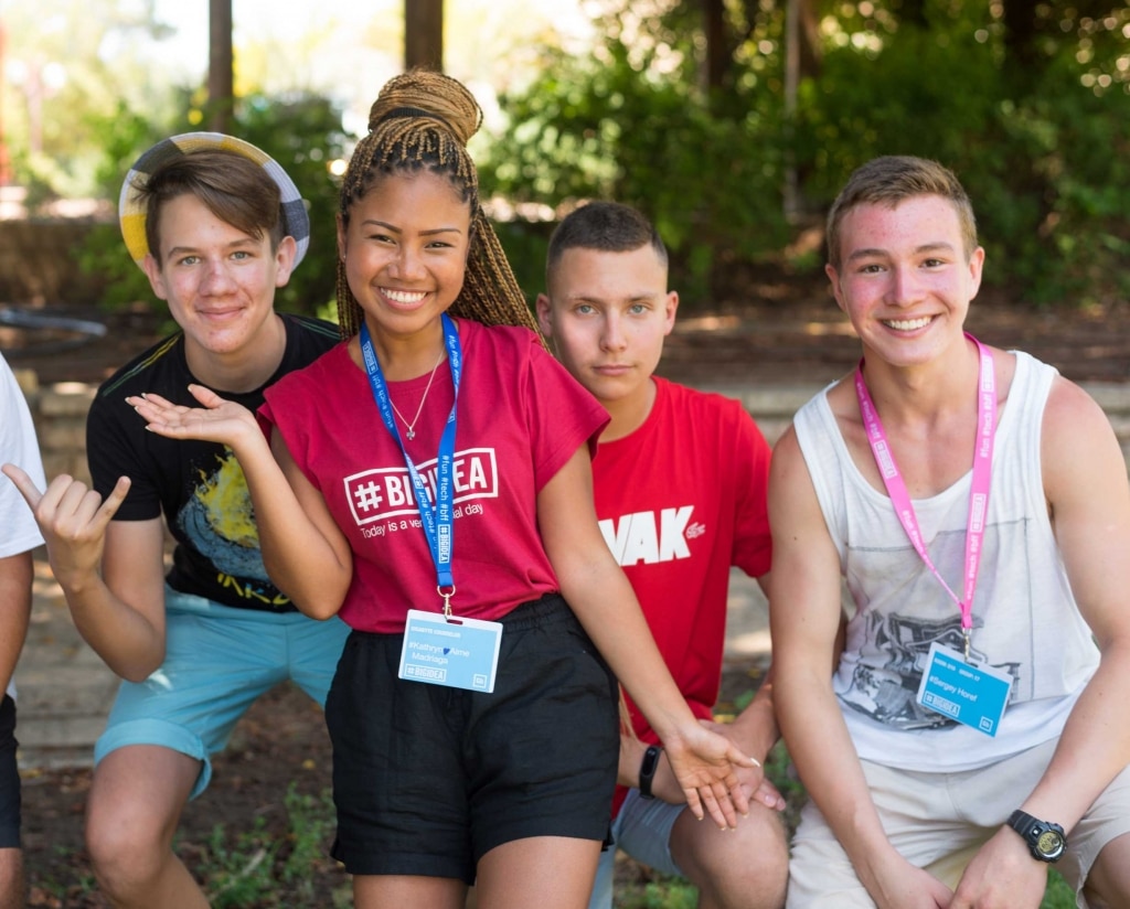 Big Idea Campers With Counselor